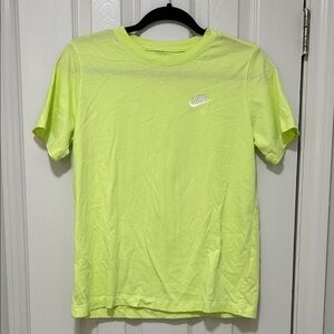 Nike Kids Neon Yellow Logo T-Shirt